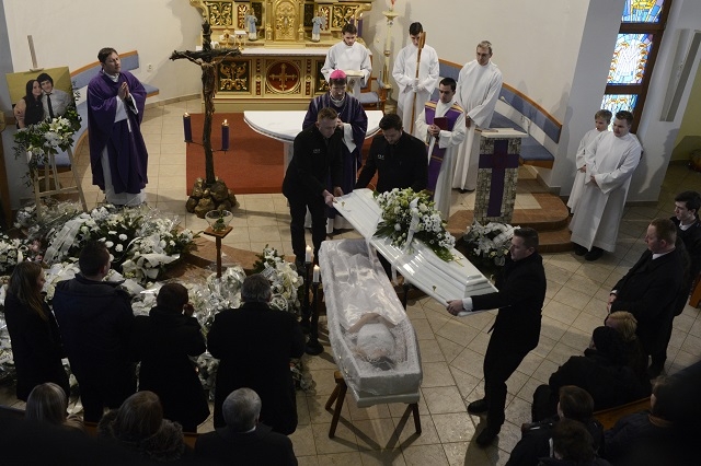 Príhovor biskupa Forgáča počas pohrebu Martiny Kušnírovej