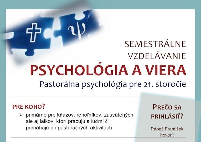 Na konci januára sa otvára semestrálny kurz online vzdelávania na tému pastorálnej psychológie